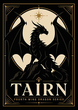 Tairn Fourth Wing Dragon Poster