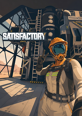 Satisfactory Game Poster