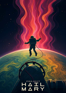 Project Hail Mary Space Poster