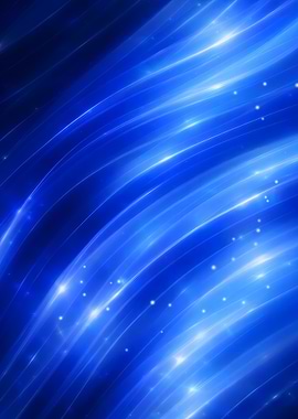 Abstract Blue Light Waves