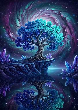 Cosmic Crystal Tree Landscape