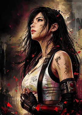 Tifa Lockhart Final Fantasy Portrait