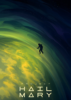 Project Hail Mary Space Poster
