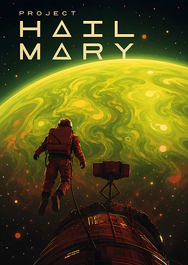 Project Hail Mary Space Poster