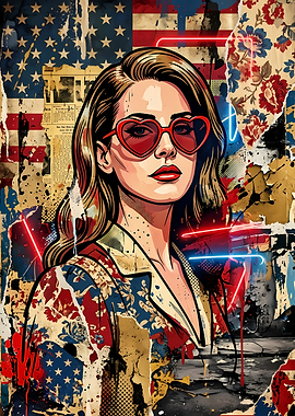 Lana Del Rey Pop Art Portrait