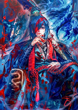 Bloody Samurai Warrior Digital Art