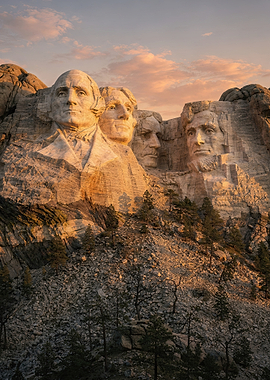 Mount Rushmore at Golden Hour