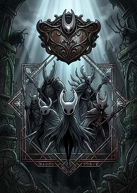 Hollow Knight Warriors Group Illustration