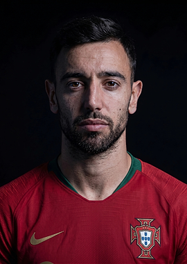 Bruno Fernandes Portugal National Team Portrait