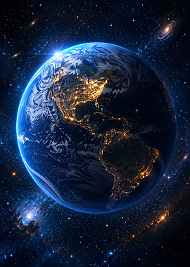 Earth at Night from Space