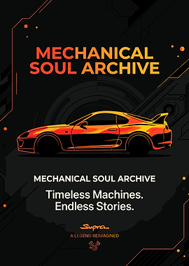 Toyota Supra Mechanical Soul Archive Poster