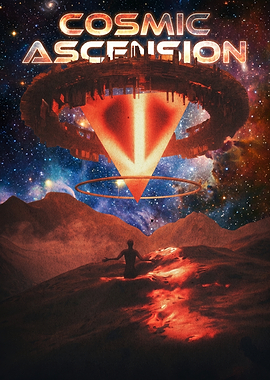 Cosmic Ascension Sci-Fi Poster