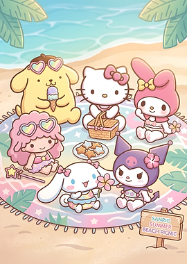 Sanrio Characters Summer Beach Picnic