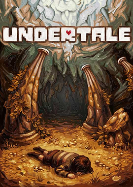 Undertale Fallen Human Oil Painting