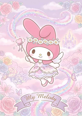 My Melody Fairy Fantasy Illustration