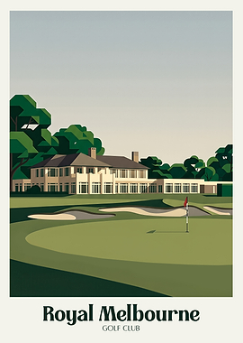 Royal Melbourne Golf Club Poster