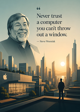 Steve Wozniak Inspirational Quote Poster