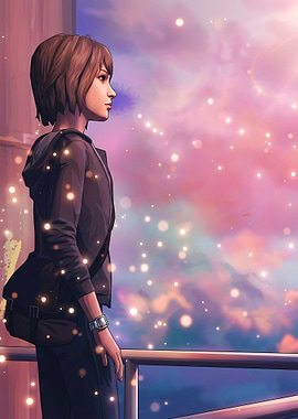 Max Caulfield Looking at Sunset