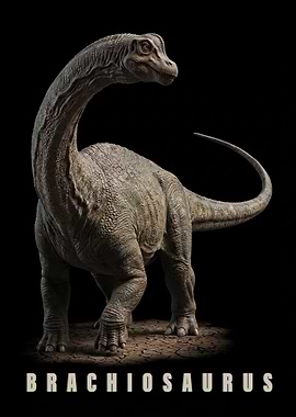Brachiosaurus Dinosaur Poster