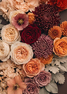 Elegant Autumnal Floral Arrangement