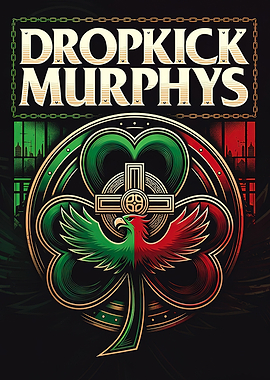 Dropkick Murphys Celtic Shamrock Poster