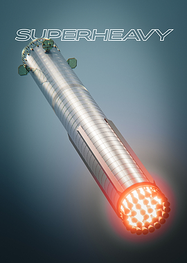 SpaceX Starship Super Heavy Rocket Booster