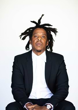 Portrait of Jay-Z in Suit