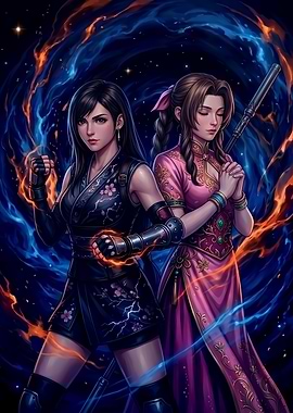 Tifa Lockhart and Aerith Gainsborough