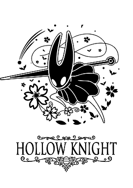 Hollow Knight Hornet Floral Illustration