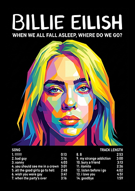 Billie Eilish Pop Art Poster