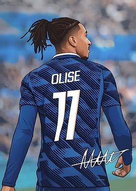 Michael Olise Football Player Illustration