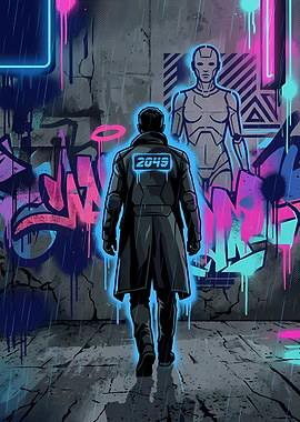 2049 Neon Street Art