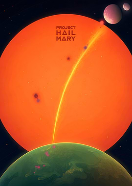 Project Hail Mary Space Poster