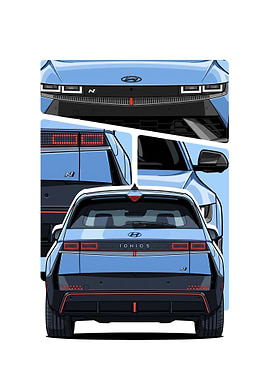 Hyundai Ioniq 5 N Digital Illustration