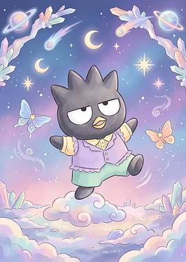 Badtz-Maru in a Dreamy Celestial Setting