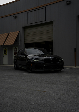 Black BMW M5 Sedan