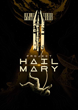 Project Hail Mary Space Poster