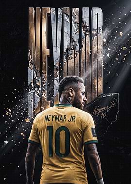 Neymar Jr Brazil Soccer Poster