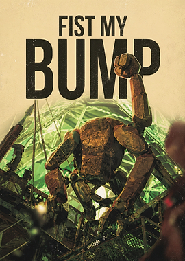 Fist My Bump Robot Poster