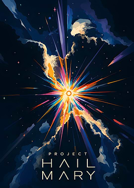 Project Hail Mary Space Poster