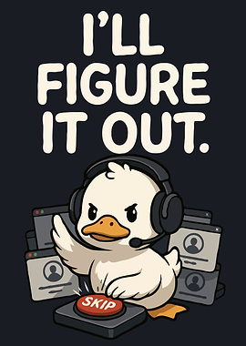 I'll Figure It Out Gamer Duck