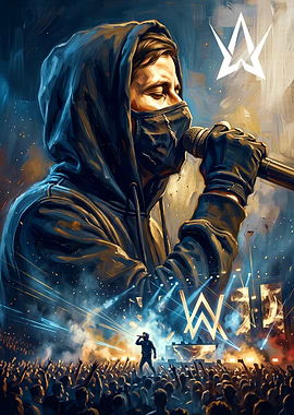 Alan Walker Concert Performance Art