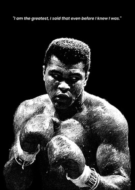 Muhammad Ali The Greatest Quote Poster