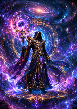Nebula Gatekeeper - Cosmic Portal Mystic