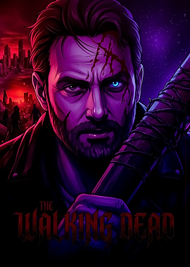 Negan The Walking Dead Poster