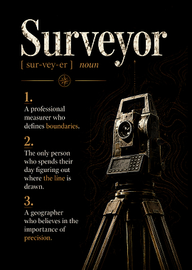 Surveyor Definition Poster