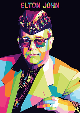 Elton John Pop Art Portrait