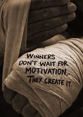 Motivational Boxing Hand Wraps Quote