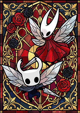 Hollow Knight Stained Glass Art