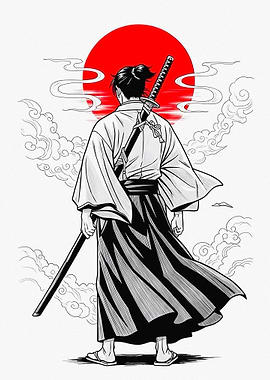 Samurai Warrior with Katana
